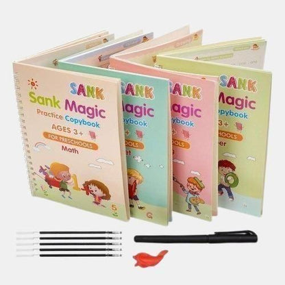 Sank Magic Practice Copybook Set – 4 Books with Pen & Accessories