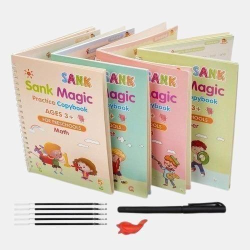 Sank Magic Practice Copybook Set – 4 Books with Pen & Accessories