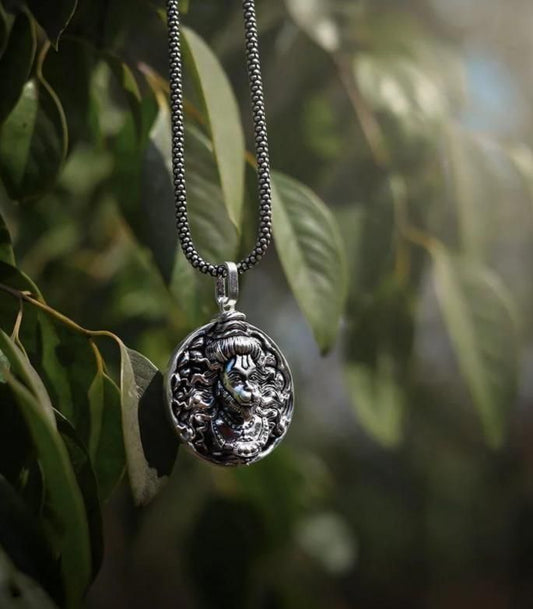 Hanuman Ji Pendant with Oxidised Silver Chain – 1 Pc