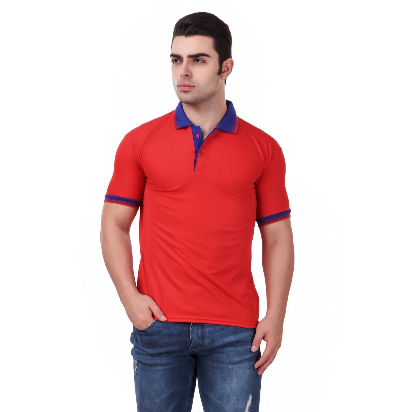 Men’s Polo T-Shirts 5-Pack – Multicolor