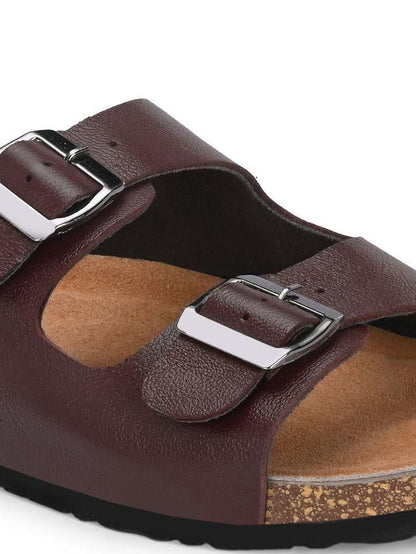 Men’s Arizona Cherry Leather Slippers – Stylish Comfort for Everyday Weark