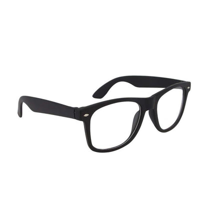 Unisex Clear Black Wayfarer Sunglass