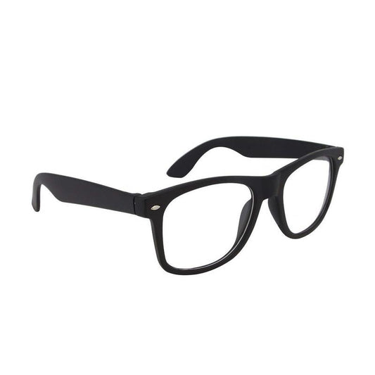 Unisex Clear Black Wayfarer Sunglass