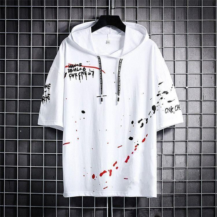 Men’s Cotton Color Block Hoodie T-Shirt – TRYTHIS