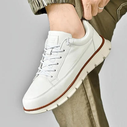Men’s White Ultra-Comfy Soft Sole Sneakers – Casual Wear