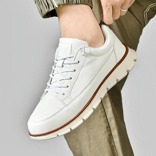 Men’s White Ultra-Comfy Soft Sole Sneakers – Casual Wear