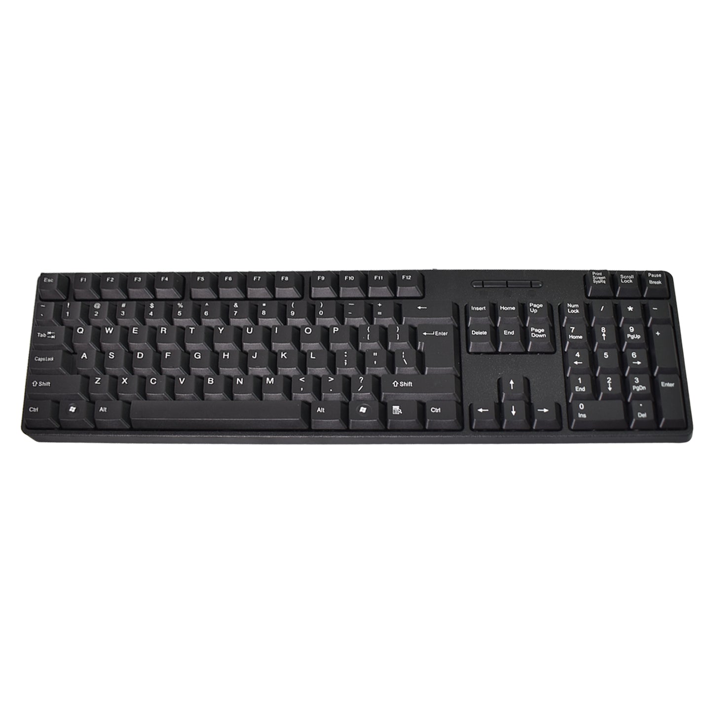 107-Key Wired USB Keyboard & Mouse Set – Ergonomic Home & Office Combo