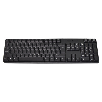 107-Key Wired USB Keyboard & Mouse Set – Ergonomic Home & Office Combo
