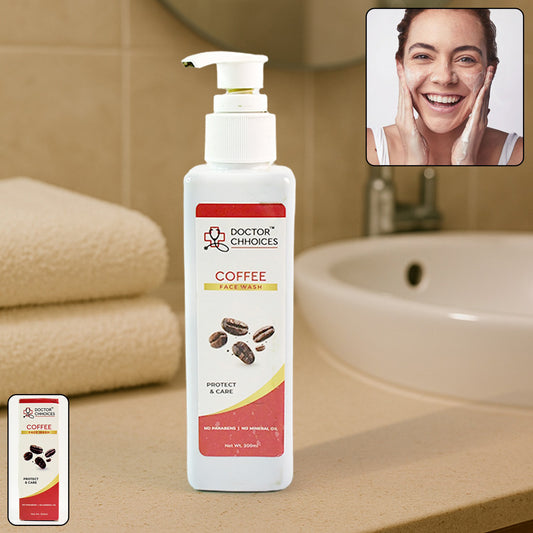 Doctor Chhoices Coffee Face Wash – 200ml | Tan Removal & Energizing Cleanser