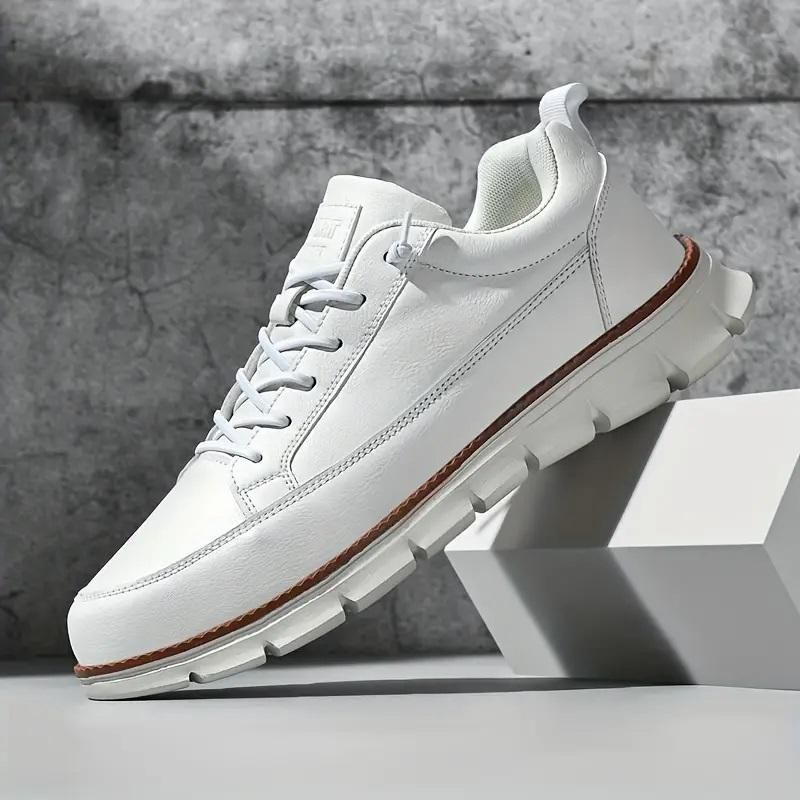 Men’s White Ultra-Comfy Soft Sole Sneakers – Casual Wear