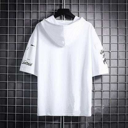 Men’s Cotton Color Block Hoodie T-Shirt – TRYTHIS