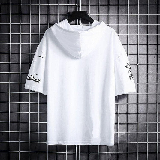 Men’s Cotton Color Block Hoodie T-Shirt – TRYTHIS