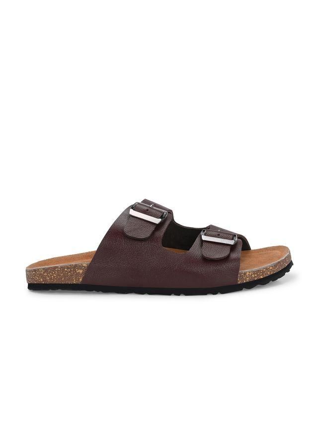 Men’s Arizona Cherry Leather Slippers – Stylish Comfort for Everyday Weark