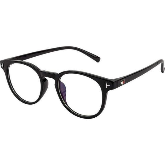 Unisex Clear Black Cat-Eye Sunglass