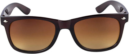 Unisex Brown Wayfarer Sunglass