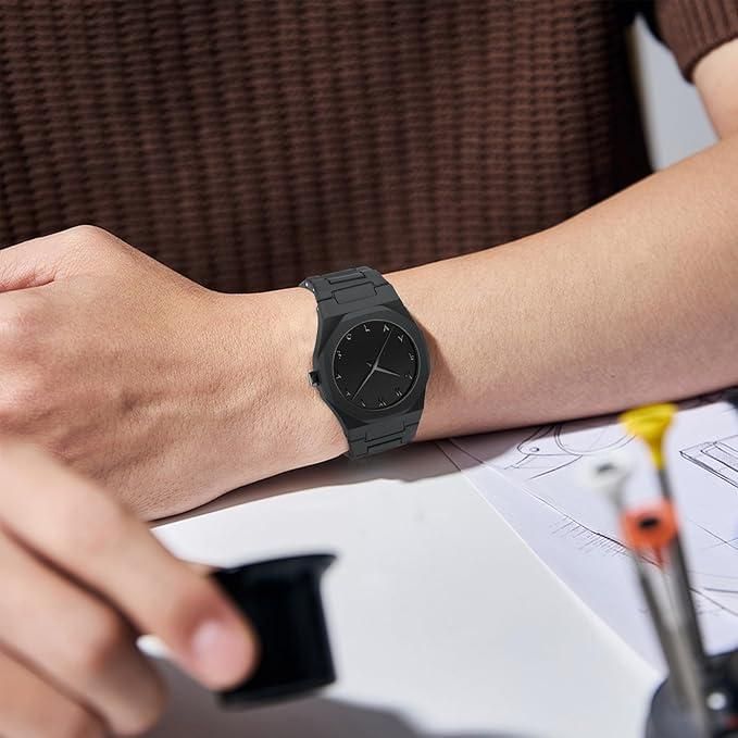 Arabic Dial Polycarbonate Analog Watch – Black