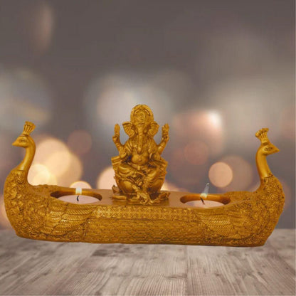 Golden Ganesha Deepak – Pooja Room & Home Decor