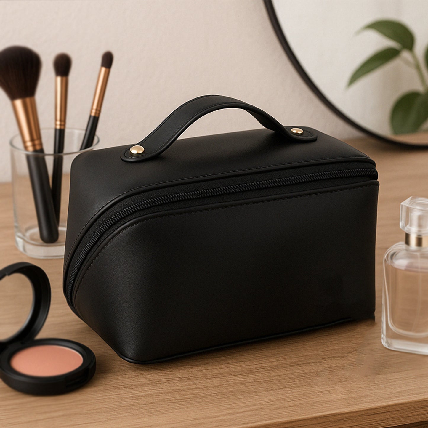 Premium Travel Makeup & Toiletry Organizer Pouch – Waterproof & Portable