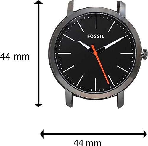 Fossil City Unisex Analog Watch – Elegant Brown Leather with Rose Gold Case