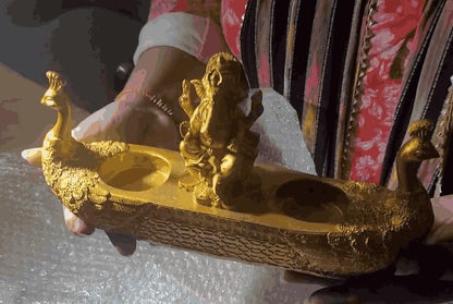 Golden Ganesha Deepak – Pooja Room & Home Decor
