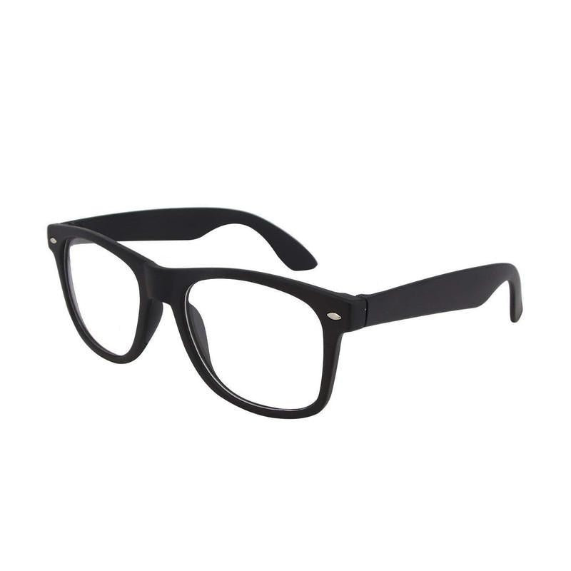 Unisex Clear Black Wayfarer Sunglass