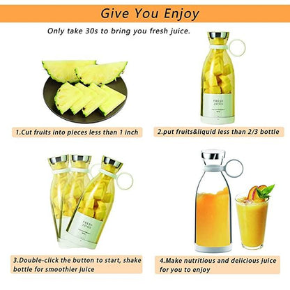 Portable Wireless Mini Blender Juicer – 400ml