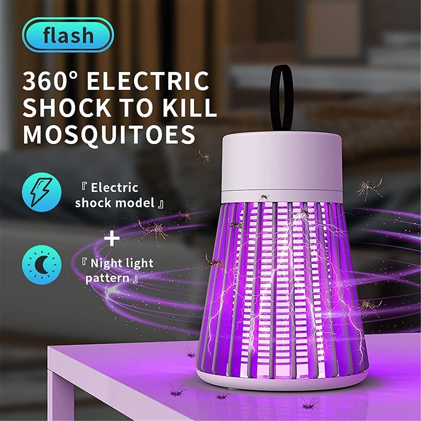 Electric Mosquito Killer Racket – Portable Bug Zapper