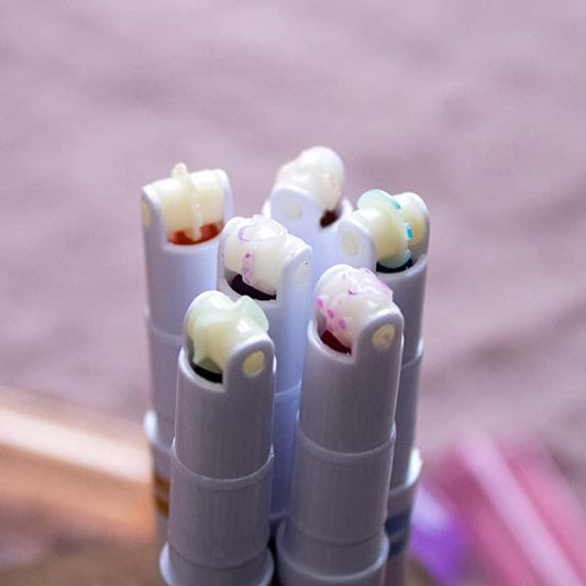 Stamp Roller Pen – 6 Designs, 6 Colors