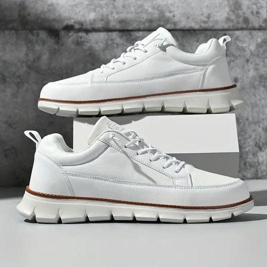 Men’s White Ultra-Comfy Soft Sole Sneakers – Casual Wear