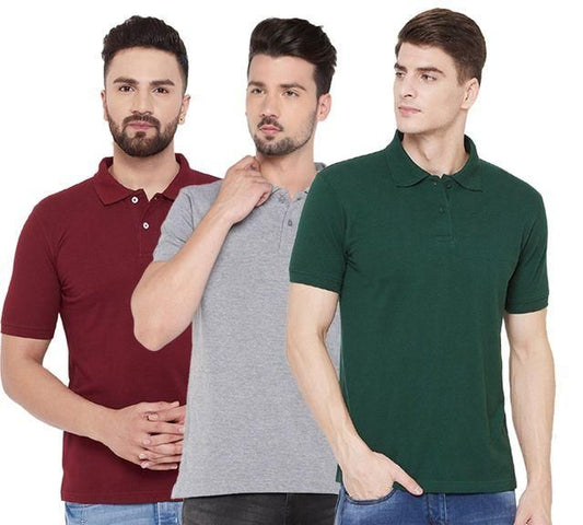 Men’s Matty Polo T-Shirts 3-Pack – Assorted Colors