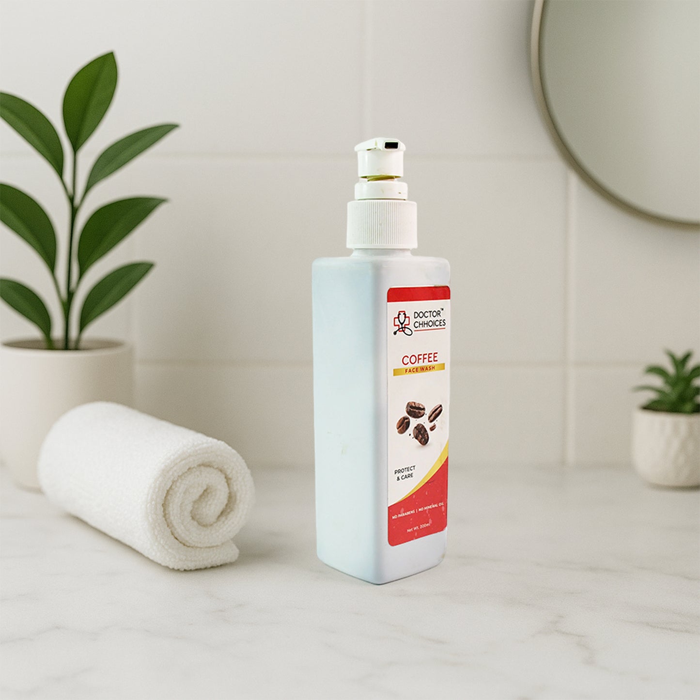 Doctor Chhoices Coffee Face Wash – 200ml | Tan Removal & Energizing Cleanser