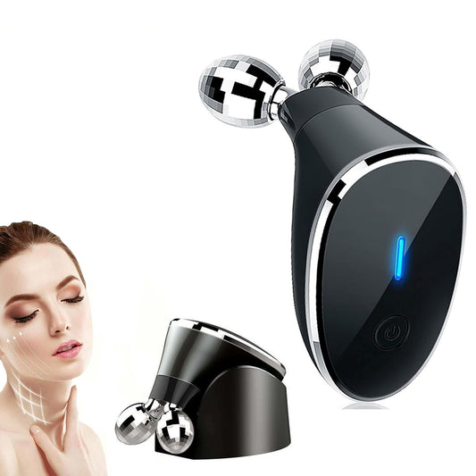 Microcurrent Facial Massager Roller – Face Lifting & Skin Tightening Device (1 Pc)