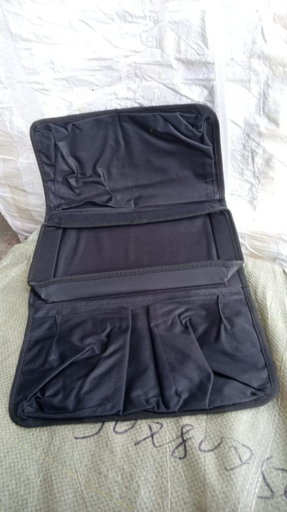 Sofa Armrest Hanging Storage Bag – Organizer for Books, iPad & Remotes (Black)