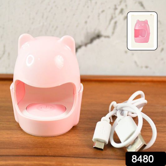 Mini Bear LED Nail Dryer – USB Rechargeable