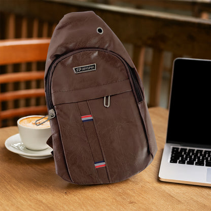 Waterproof Anti-Theft Crossbody Sling Bag with USB & Earphone Hook