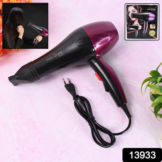 Professional High-Power Salon Hair Dryer – 2 Speed Settings (220V)