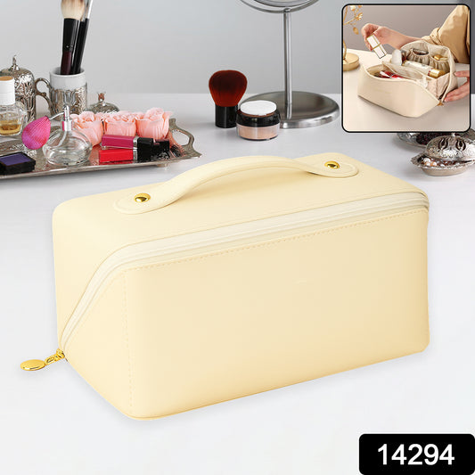 Portable Travel Makeup & Toiletry Organizer Pouch – Waterproof with Handle