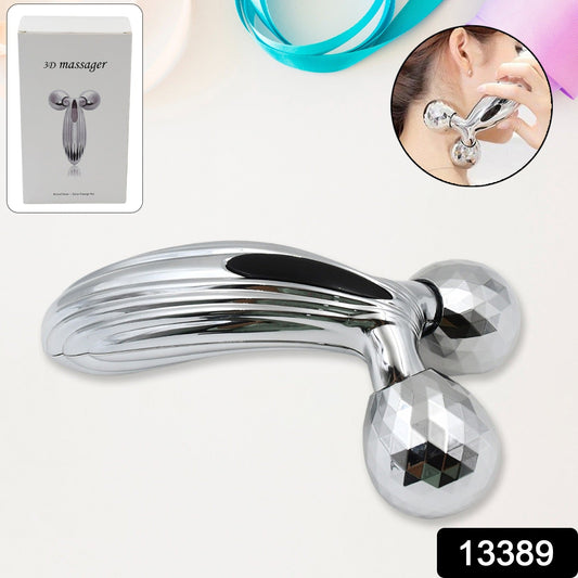3D Y-Shaped Manual Face & Body Roller Massager – Solar Powered, Firming & Lifting Tool