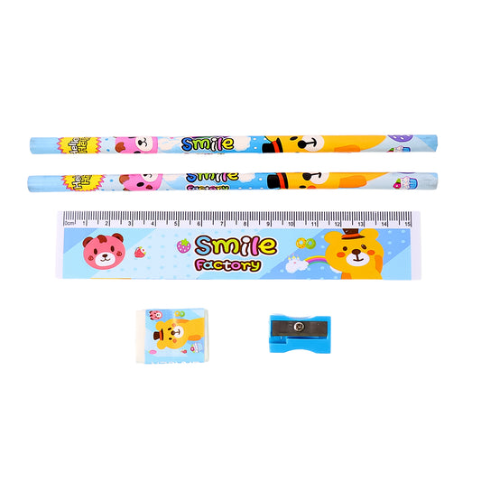 4560 Wooden Pencil Set – 5-Piece Stationery Kit | School & Gift Pack