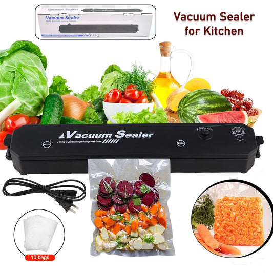 Vacuum Sealer Machine – Automatic Hands-Free with 10 Bags | Food Preservation