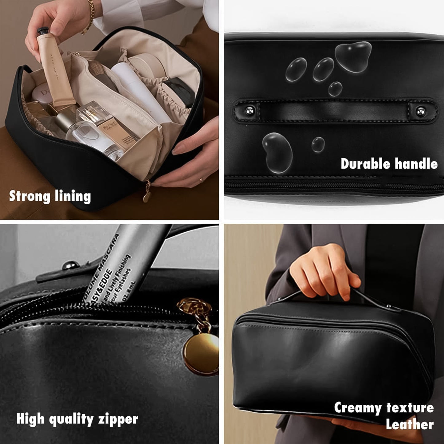 Premium Travel Makeup & Toiletry Organizer Pouch – Waterproof & Portable