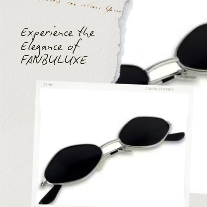 Diamond Cat-Eye Sunglasses – Silver Frame | SUNBEE Black Edition