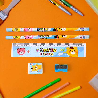 4560 Wooden Pencil Set – 5-Piece Stationery Kit | School & Gift Pack