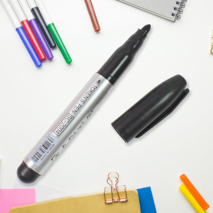 Black Marker Set – 4 Pcs for School, College & Office Use