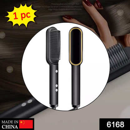 HQT-909B Hair Straightener Brush – Keratin Ceramic Coating | Fast Heat-Up