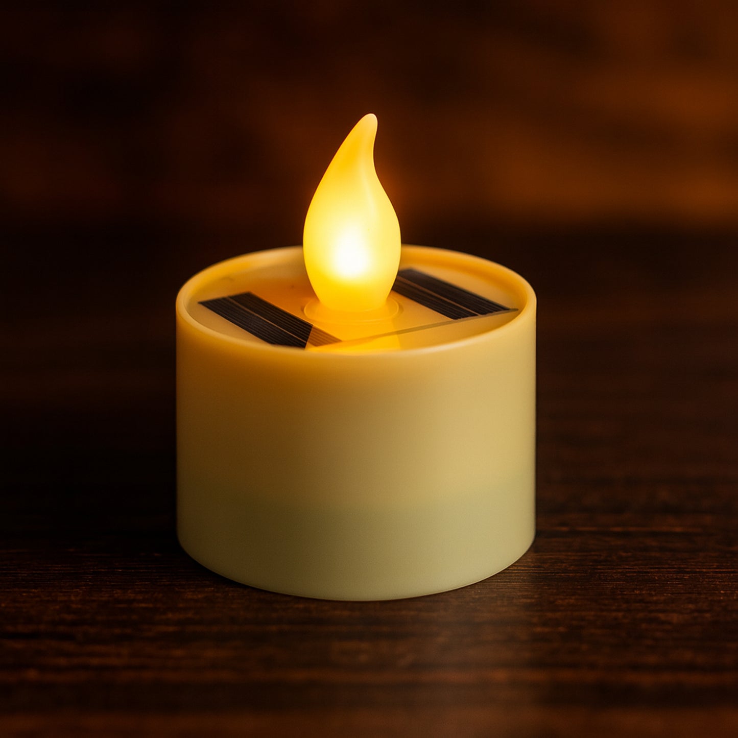 Solar LED Flameless Candle – Eco-Friendly Flickering Light