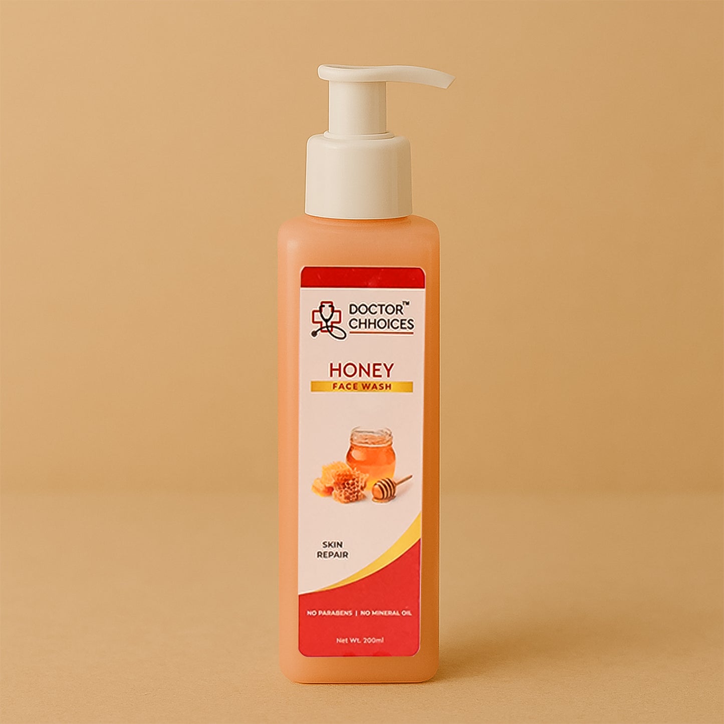 Doctor Chhoices Honey Face Wash – 200ml | Gentle Skin Repair Cleanser for Dry & Sensitive Skin
