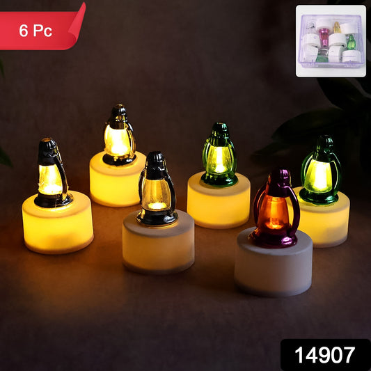 Set of 6 LED Lantern Candles – Flameless Warm Glow Décor Lights