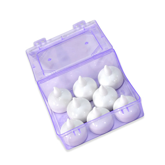 Set of 8 Flameless Floating Tealight Candles with Box – Battery Operated