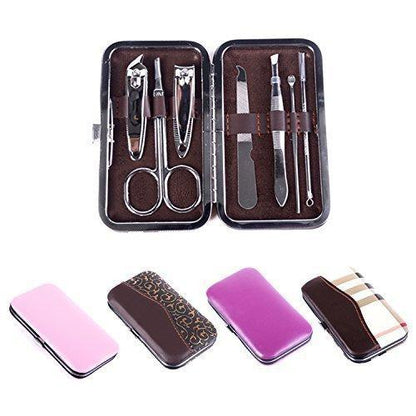 7-in-1 Pedicure & Manicure Tools Kit for Women – Portable Grooming Set